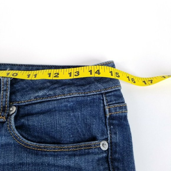 American Eagle Skinny Stretch Womens Size 10 Cropped (30x26) Medium Wash Jeans - Picture 4 of 11